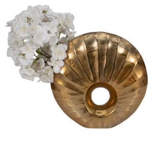 Textured <b>Vase</b> Shiny Gold Decorative <b>Vase</b> New Shape <b>Vase</b> Textured Modern European Design Home Decorative Fancy Metal Flower <b>Vase</b> - Product Image 4