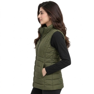 Chaleco Acolchado Premium para Mujer, Sin Mangas, Aislante, Transpirable, Tejido Ecológico Resistente al Agua, Cierre Completo con Cremallera - Product Image 3