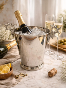 Cubo de Hielo de Acero Inoxidable de Alta Calidad, Estilo Vintage, con Tapa de Madera Única, Ecológico, Enfriador de Vino para Hotel, Hogar, Bar, Fiesta - Product Image 2