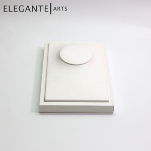 Présentoir de comptoir en daim PU blanc pour magasin - Product Image 4