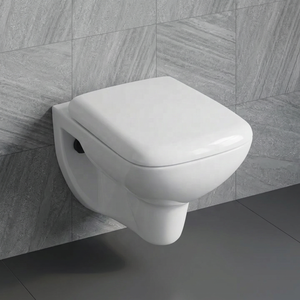 Luxurious Square Wall Hung Water Closet Rimless <b>Ceramic</b> Toilet <b>Pan</b> Premium Bathroom WC Sanitary Ware India - Product Image 6