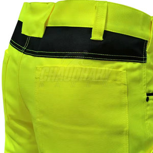 Pantalones de seguridad ligeros y transpirables con detalles reflectantes para trabajos industriales y en carreteras - Product Image 5