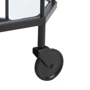 Chariot de bar d'intérieur en métal fait main de luxe, chariot de service tendance en métal fait main pour les fêtes, plaqué Zahid Exports - Product Image 3