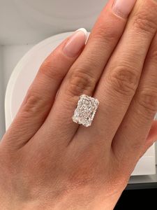 Diamante Cultivado en Laboratorio con Corte Radiante Tipo II, 0.60ct 0.80ct 1.0ct 2.0ct, DEF VVS2, Certificado IGI, Piedra Suelta SHREERAJ SOLITAIRE, Personalizado - Product Image 3