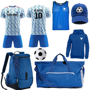 Ensemble de maillots de football personnalisés de haute qualité 100% polyester Séchage rapide Respirant - Product Image 1
