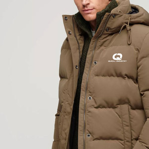 Chaqueta Clásica de Invierno para Hombre, con Capucha, Acolchada, Exterior de Nailon, Cierre de Cremallera, Resistente al Viento y Transpirable, Comodidad Durante Todo el Día - Product Image 3