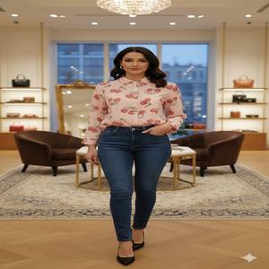 Nuevas Camisas de Mujer de Moda, Lujosas y Sensuales, Reversibles, para Todas las Temporadas, de Fibra de Bambú Premium, Tejidas a Crochet, con Estampado de Chifón - Product Image 1