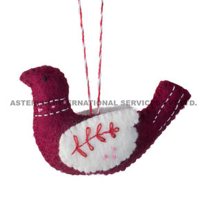 Asterisk đầy màu sắc cảm thấy chim trang trí thiết lập cho Lễ Phục sinh và Giáng sinh bao gồm cả màu đỏ trắng hồng màu xanh treo cho trang trí cây - Product Image 4