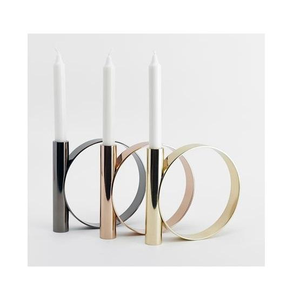 Nouveau porte-bougie décoratif en métal finition or, pour la maison et les mariages, support décoratif pour l'éclairage intérieur et extérieur - Product Image 2