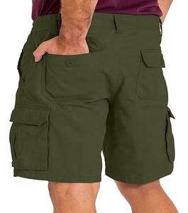 Pantalones vaqueros personalizables de algodón 100% para hombre, pantalones cortos de talla grande, de secado rápido, transpirables, informales, para entrenamiento de gimnasia, Fitness, deportes, trabajo, de punto - Product Image 1