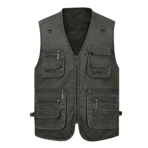 Chaleco Cargo Ligero para Hombre, sin Mangas, con Múltiples Bolsillos, Ropa Casual de Invierno, Precio al por Mayor, Personalizable - Product Image 1
