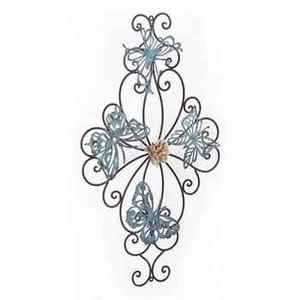 Wrought Iron Round Scrollwork Medallion Metal <b>Wall</b> Art <b>Large</b> Symmetric Swirl Sculpture Elegant Rustic Home Room <b>Decor</b> - Product Image 6