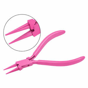 Alicates de Punta Redonda Rosa ZETOMED PRO, Acero Inoxidable de Alta Calidad, Punta Redonda de Precisión para Joyería, Herramienta para Hacer Lazos de Alambre, 5 Pulgadas - Product Image 1