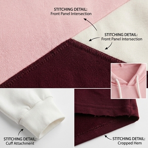 New Style Women's Color Black Hoodie Design Long Sleeve Casual Autumn Wear <b>Pink</b> White Burgundy Knitted <b>Sweatshirt</b> - Product Image 6