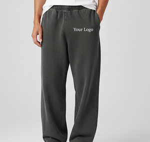 Pantalones Deportivos de Alta Calidad, Transpirables, Ecológicos, Estilo Vintage, Corte Recto, con Cordón, para Hombre, a la Moda, Holgados, de Color Sólido - Product Image 4
