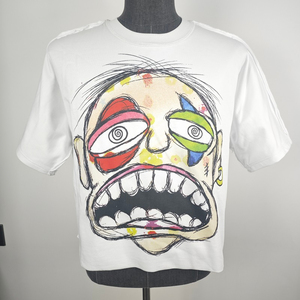 T-shirt Homme Oversize Imprimé Graphique Premium Streetwear Motif Visage de Dessin Animé Col Rond Manches Courtes Décontracté Tendance - Product Image 2