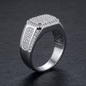Anillo de Compromiso de Diamante Ovalado Moissanite VVS1, Anillo de Boda de Plata de Ley S925 para Hombre, Anillo de Joyería con Diamantes - Product Image 2