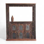 Comptoirs de réception commerciaux en bois de style vintage moderne, finition riche, décoration modulable, MOQ 1 conteneur seulement - Product Image 3