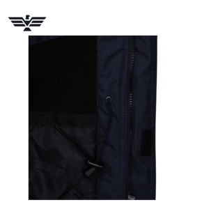 Veste de travail personnalisée bicolore en coton ignifuge, imprimée en sérigraphie, pour hommes, résistante, coupe-vent et de sécurité - Product Image 4