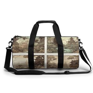 Bolsa de Viaje Casual con Estampado de Estilo Chino, Impresión Bajo Demanda, Envío Directo, Bolsa Deportiva Unisex, Impermeable, Versátil, para Hombre - Product Image 2