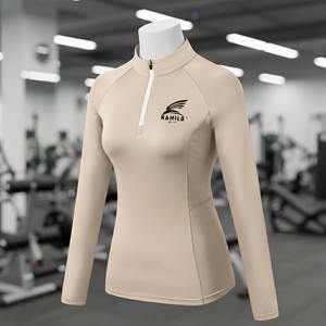 En stock, chemise de compression à manches longues pour homme, respirante et à séchage rapide, imprimé uni en méthode numérique, fabriquée au Pakistan - Product Image 5