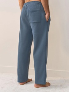 <b>Men</b> Straight Leg <b>Fleece</b> Sweat <b>Pants</b> Custom Relaxed Fit <b>Lounge</b> Gym Training Casual Wear Comfortable Style - Product Image 2
