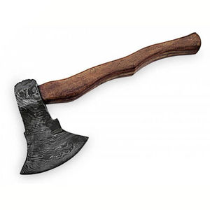 Burraq Hacha de Corte Personalizada de 17 Pulgadas de Acero de Damasco con Mango de Madera de Palisandro, para Uso en Exteriores, Grado Industrial, Regalo para el Día del Padre - Product Image 3