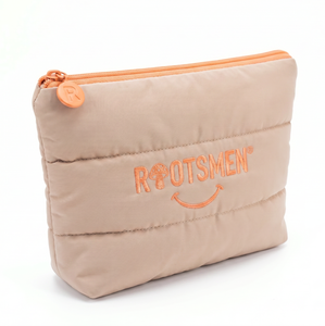<b>Quilted</b> Polyester Flat-Mouthed Compact Fashion Cosmetic Clutch <b>Bag</b> Zipper Closure Reversible Design Washable Customizable Logo - Product Image 2