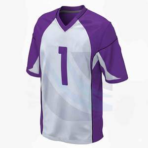 SPOFIT 2025 Nouveau design Maillot de football américain personnalisé Respirant Grande taille Manches courtes Imprimé par transfert thermique - Product Image 1