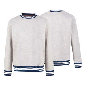 Sudadera de Cuello Redondo con Ribetes Sólidos de Primera Calidad para Hombre, Corte Holgado, Tacto Suave, Uso Diario, Transpirable, Sudadera con Logotipo Personalizado para Primavera - Product Image 5