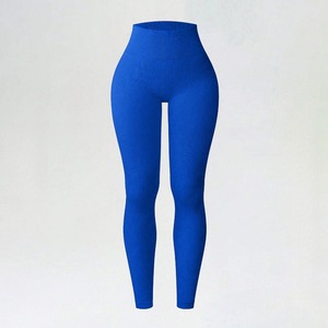 High Waist Seamless Full Length Animal Print Yoga <b>Leggings</b> 90% Nylon Four-Way Stretch Breathable Quick Dry Elastic Waist <b>Pockets</b> - Product Image 4