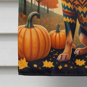 Pinscher en miniatura, cartel decorativo de otoño para patio, obra de arte, manga grande para porche, poste colgante de pared, Bandera de Casa de poliéster Multicolor - Product Image 4