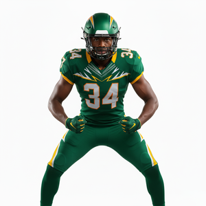 Nouvel ensemble d'uniformes de football américain légers et tendance pour adultes, vêtements d'équipe antibactériens en tissu 100 % polyester - Product Image 3