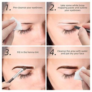 Pasta Blanca para Mapeo de Cejas, Herramienta de Posicionamiento de Contorno de Cejas para Tinte PMU y Micropigmentación - Product Image 6