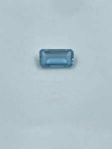 Piedra Preciosa Natural de Aguamarina Rectangular, Color Azul Cielo Transparente, 5x10mm, Gema Central para Anillo, de Proveedor de India a Precio de Mayoreo - Product Image 4