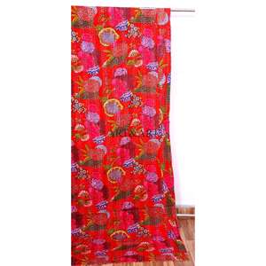 Couverture Kantha artisanale en coton biologique, élégante et raffinée, écologique, vintage, réversible, pour la maison et l'hôtellerie, vente en gros à prix avantageux - Product Image 3