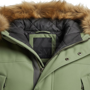 Parka imperméable pour homme, à capuche, coupe-vent, thermique, chaude, tendance, pour l'hiver - Product Image 2