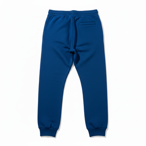 PRO ENTERPRISES <b>Men's</b> Blue Cotton/Nylon Sweatpants <b>White</b> Side Stripe Logo Elastic Waist Anti-static Acid Wash High Waist - Product Image 4