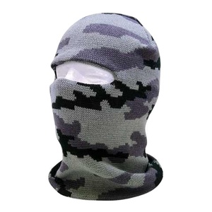 Masque de ski noir à trois trous avec broderie de crâne sportif, balaclavas BY BS 2026 - Product Image 4