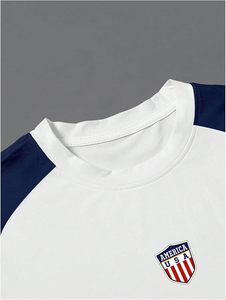 เสื้อฟุตบอลบราซิลสำหรับผู้ชาย พิมพ์ลายตัวอักษร เสื้อยืดคอกลมแขนสั้น - Product Image 4