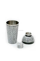 Zebra Design émaillé Cocktail Shaker mélange Shaker barman Bar ensemble élégant Barware outil Shaker bouteille pour le stockage de table