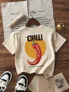 Camiseta de Mujer con Cuello Redondo, Manga Corta, Corte Regular, 100% Algodón Jersey, Estilo Casual Urbano, Transpirable, para Primavera/Verano - Product Image 4