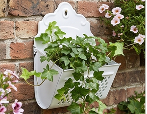 Boîte aux lettres élégante en acier galvanisé blanc, à fixation murale, idéale pour les jardins extérieurs et les services postaux - Product Image 4