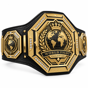 Ceinture de championnat personnalisée Titan Forge pour la lutte, la boxe, le MMA, plaques métalliques, sangle en cuir PU, logo personnalisé, fabricant OEM, 2,2 m - Product Image 3