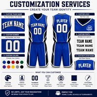 Seragam Basket Custom Bolak-Balik Cetak Digital Bahan Polyester 100% Bernapas, Jersey Tim Dua Sisi untuk Turnamen AAU