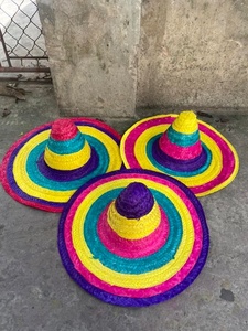 Mexican Sombrero <b>Straw</b> <b>Hat</b> Wide Brim Traditional Design Handmade Breathable for Sun Protection and Party - Product Image 6
