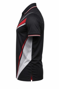 Chemise à manches courtes pour homme, unie, écologique, légère, respirante, séchage rapide, en coton tricoté, noir, rouge, blanc - Product Image 3