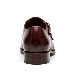 Chaussures en cuir véritable de qualité supérieure pour hommes, couleur unie, respirantes, dessus en cuir véritable, semelle en caoutchouc. - Product Image 5