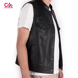 Vest <b>Leather</b> <b>Jackets</b> in Genuine Cowhide High Quality Custom Made Unique Design Hip Hop Style Best Made <b>Leather</b> Vest - Product Image 4