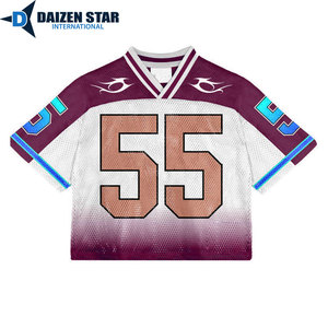 เสื้อเจอร์ซีย์แขนสั้นสำหรับทุกเพศ  ผ้าโพลีเอสเตอร์ 100% ระบายอากาศได้ดี แห้งเร็ว ป้องกันแบคทีเรีย ป้องกันรังสียูวี  พร้อมสกรีนชื่อทีมและชื่อผู้เล่นตามสั่ง - Product Image 2